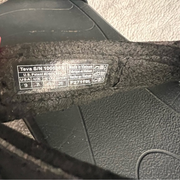 Teva Verra Strappy Cushioned Outdoor Sport Comfort Sandal Antiguous Black Multi - Picture 16 of 17